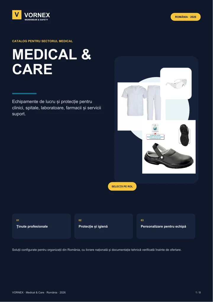Coperta catalogului Medical & Care