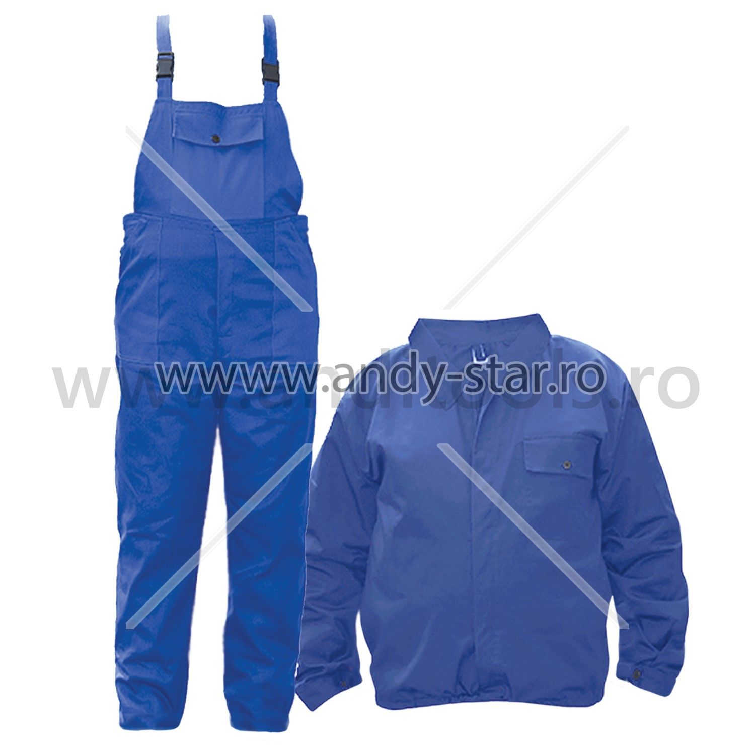 Costum salopeta cu pieptar antistatica si ignifugata